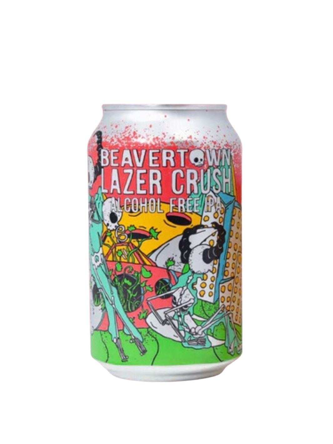 Lazer Crush Alcohol Free IPA Beer [Pack of 4 x 330ml cans]