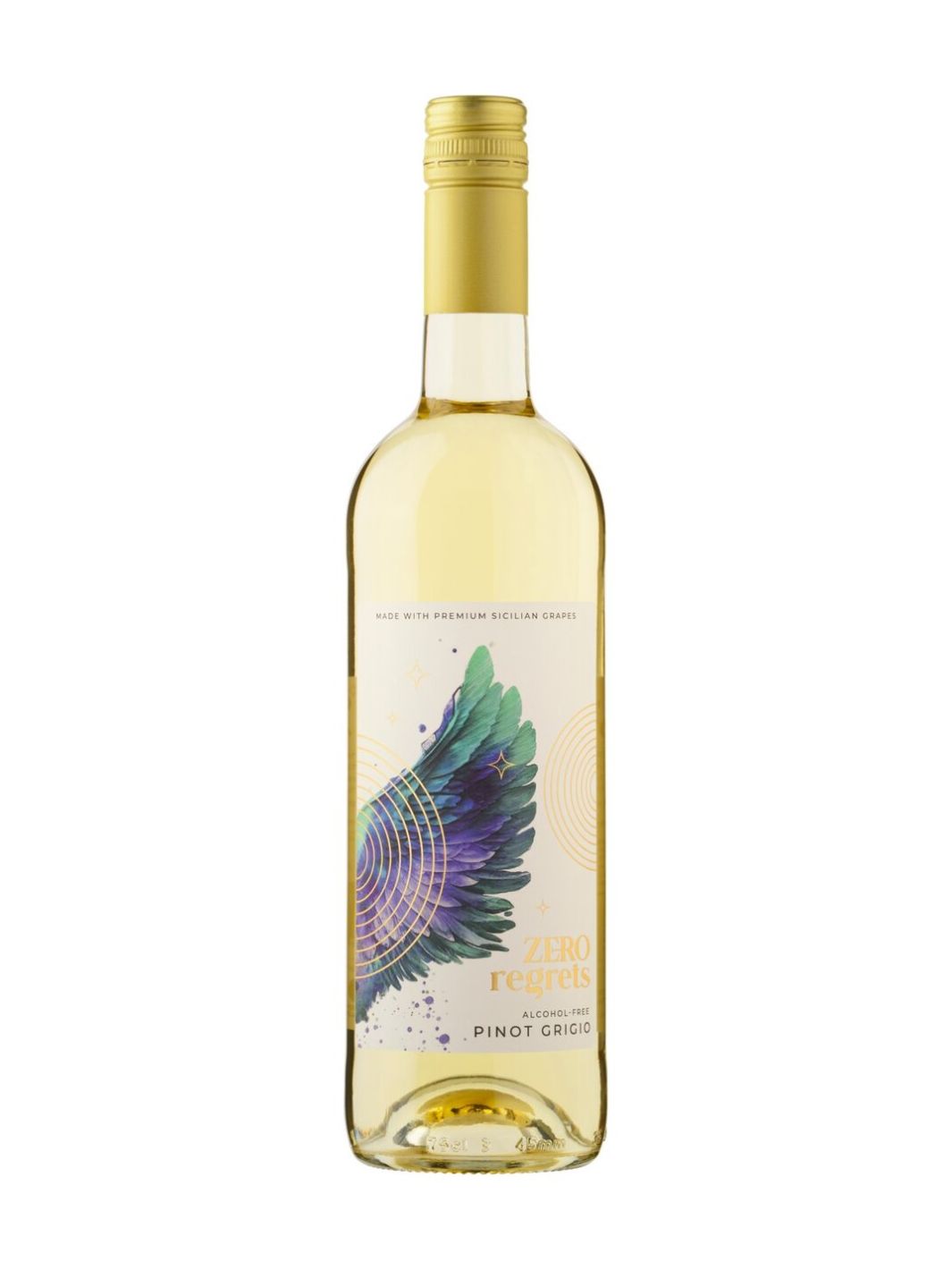 Zero Regrets Non-Alcoholic Pinot Grigio White Wine [750ml]