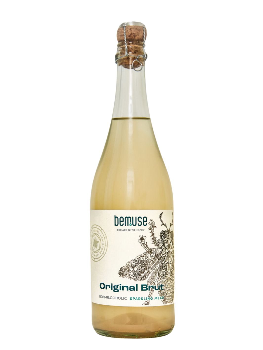 Bemuse Original Brut Non-Alcoholic Honey Mead [750ml] - DrinkNolo.ie
