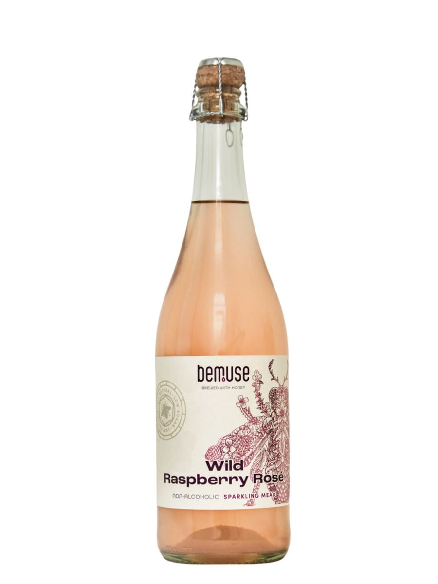 Bemuse Wild Raspberry Rosé Non-Alcoholic Honey Mead [750ml] - DrinkNolo.ie