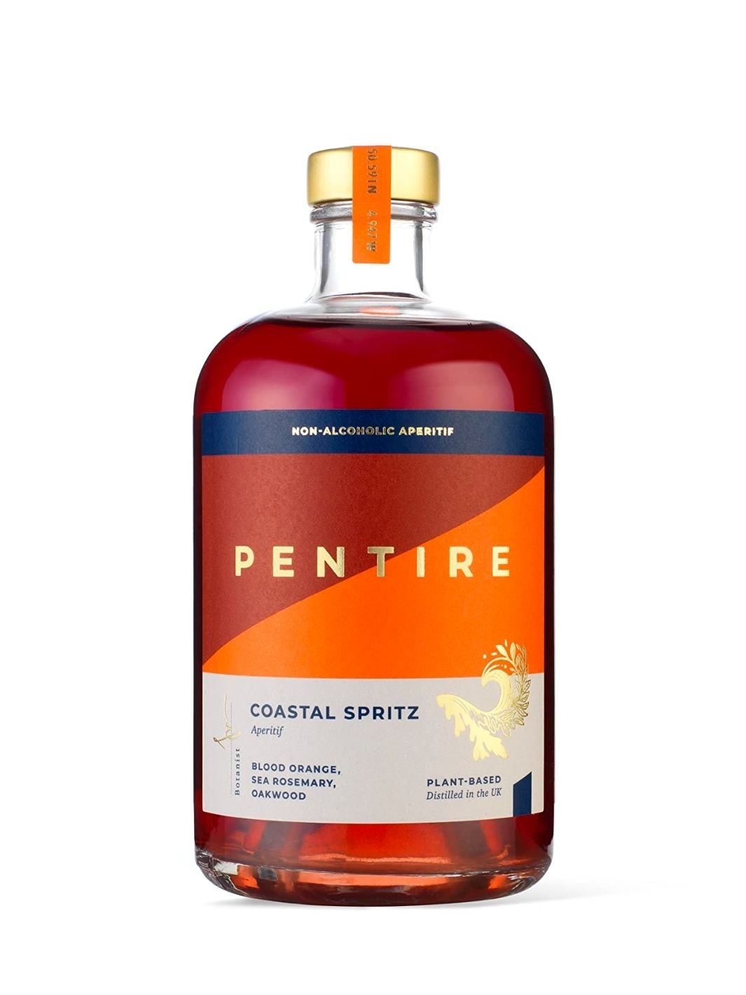 Pentire Coastal Spritz Botanical Non Alcoholic Blood Orange Gin [500ml] - DrinkNolo.ie