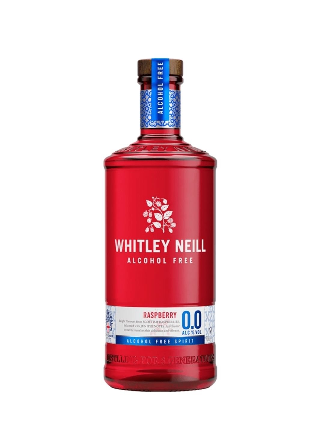 Whitley Neill Alcohol-Free Raspberry Gin [700ml] - DrinkNolo.ie